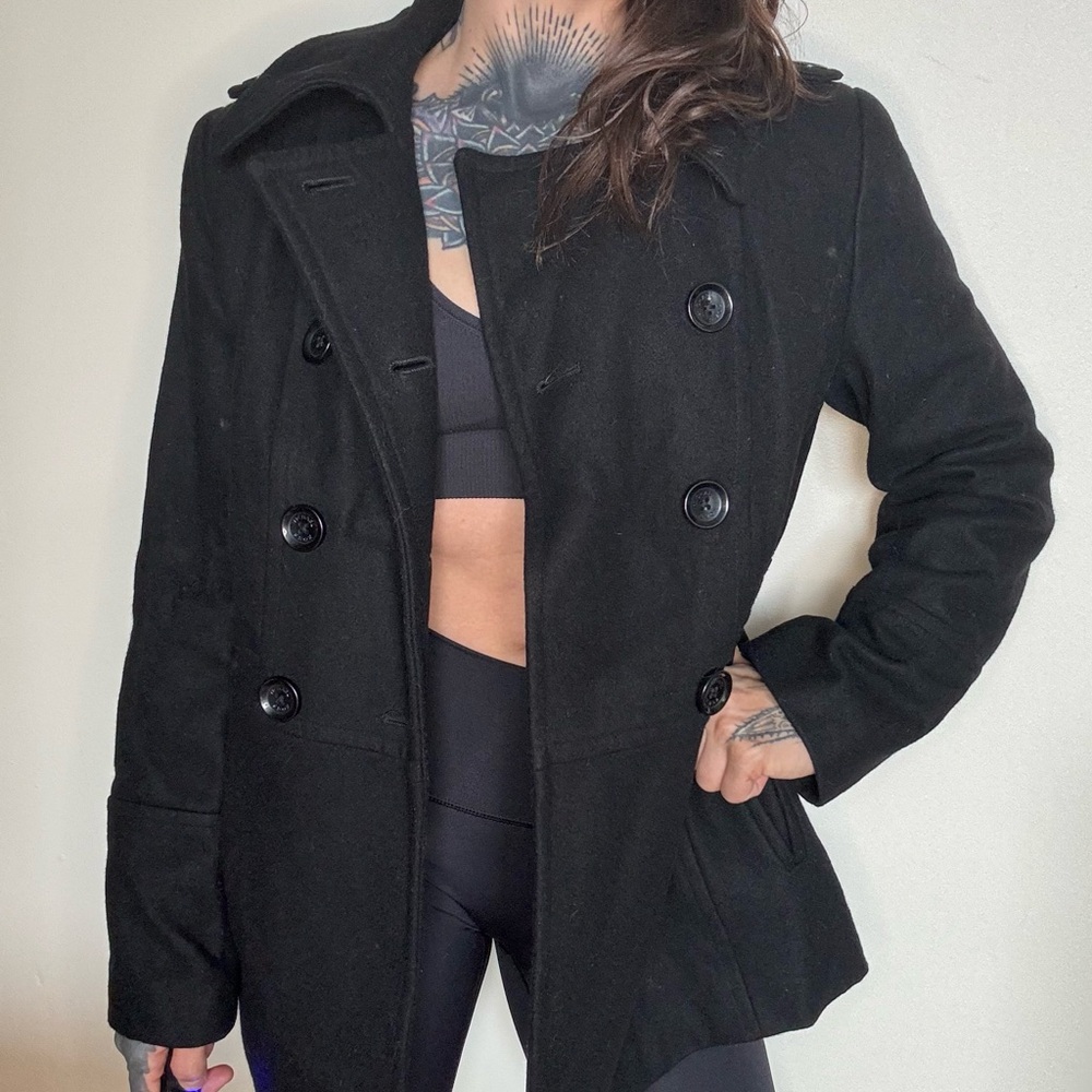 Michael Kohrs black pea coat women’s size small